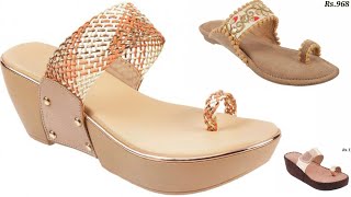 LADIES LOW PRICE FOOTWEAR COLLECTION CHAPPAL SANDALS DESIGN