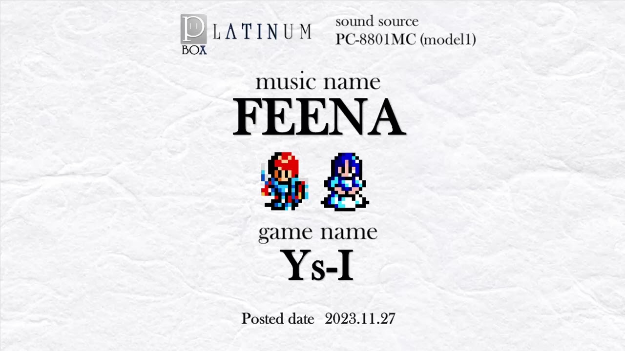 [FM音源]フィーナ - イース1 / FEENA - Ys-I