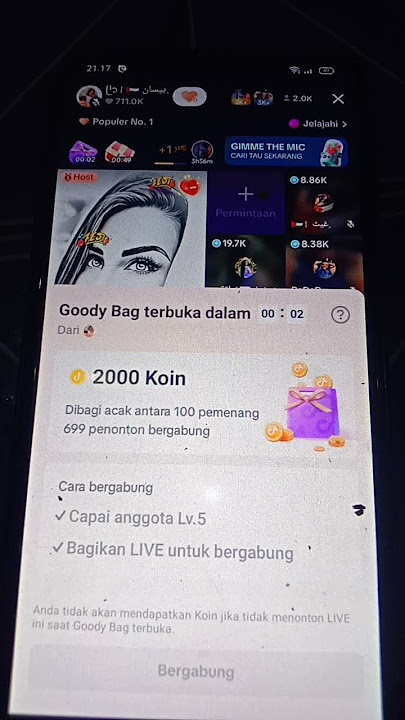 mulung koin Tik tok 🧡🧡🔥 2.000 koin, uji keberuntungan goodybag #tiktok #live