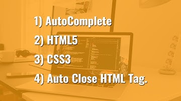Auto Complete, HTML5, CSS3, Auto Complete HTML Tag use and install in sublime text 3