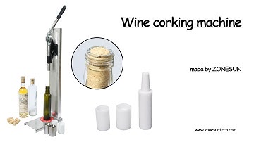How to use the Manual Stainless Steel Wine Corking Machine and  Red Wine Bottle Capping Machine