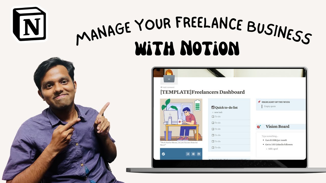 Manage your Freelance Business with Notion (Free Notion Template for