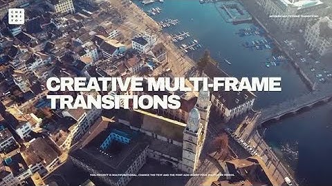 Creative Multi-frame Transitions After Effects Templates