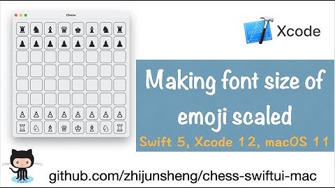 iOS SwiftUI 014: Making font size of piece emoji scaled