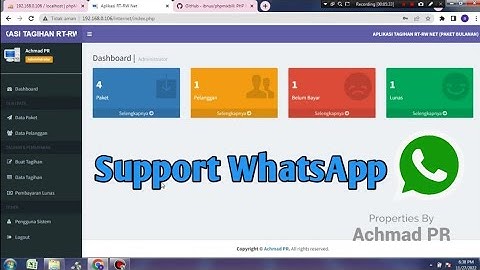 Aplikasi Pembayaran Tagihan RT RW Net