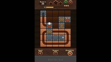 Roll The Ball Slide Puzzle 2 Time Basic L Level 20 Walkthrough