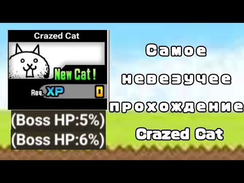 Видео: Самое невезучее прохождение Crazed Cat | (The Battle Cats)