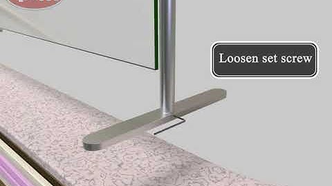 Tutorial | How to set EP6 SNEEZE GUARD Narrow Counter?