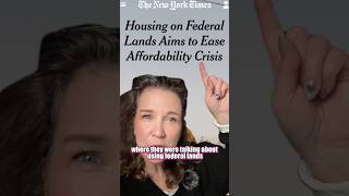 Build Cheap Homes On Federal Land #affordablehomes #homebuy #housingcrisis