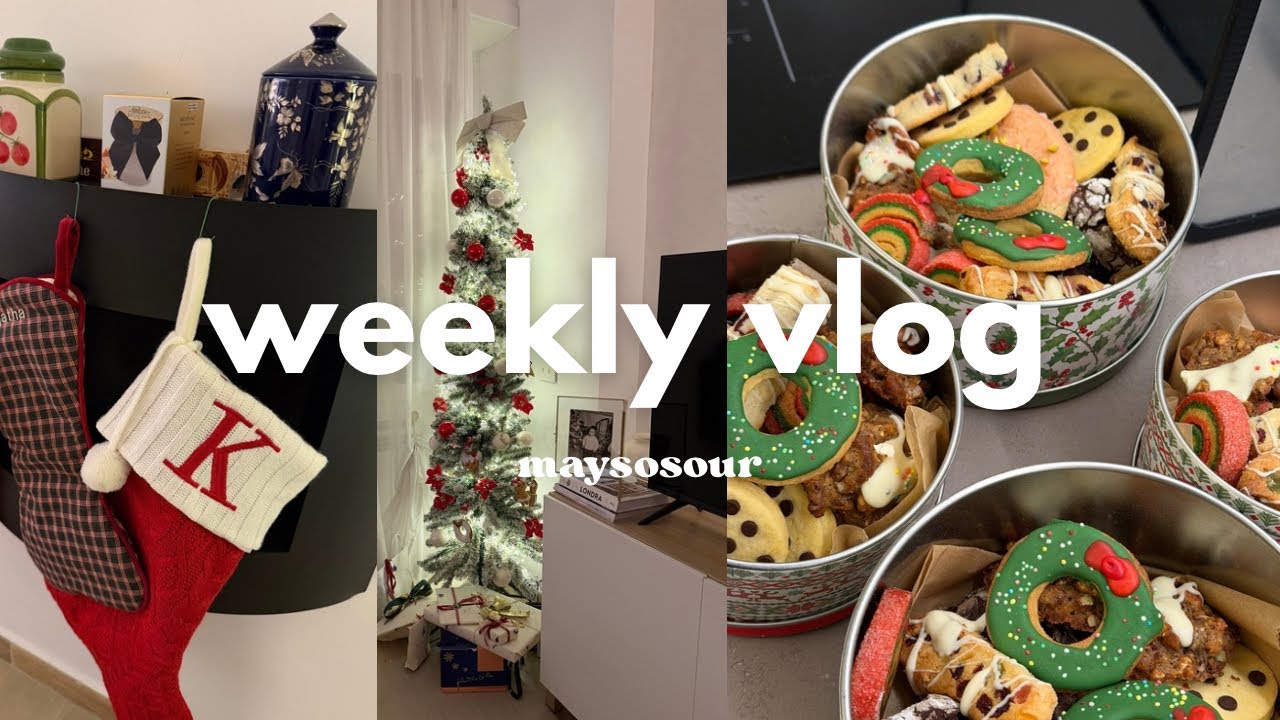 WEEKLY VLOG | Biscotti, makeup & preparativi di Natale  | maysosour 