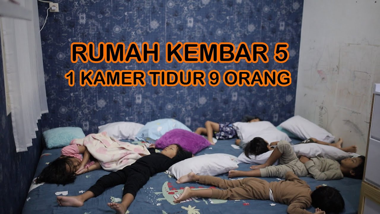 KONDISI RUMAH KEMBAR 5 | 1 KASUR TIDUR 9 ORANG