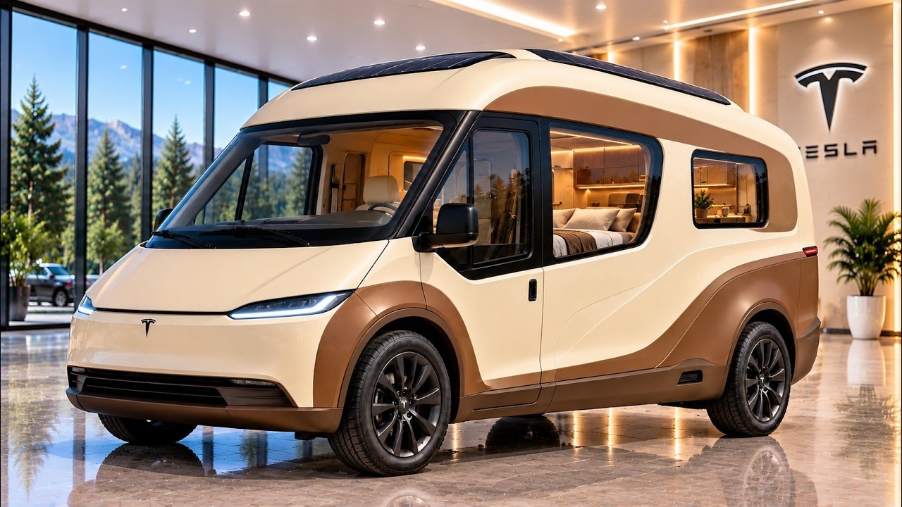 Electric Rv Mini 2027 Tesla Mini Camper REVEALED The $50K Electric RV With a Real Toilet ...