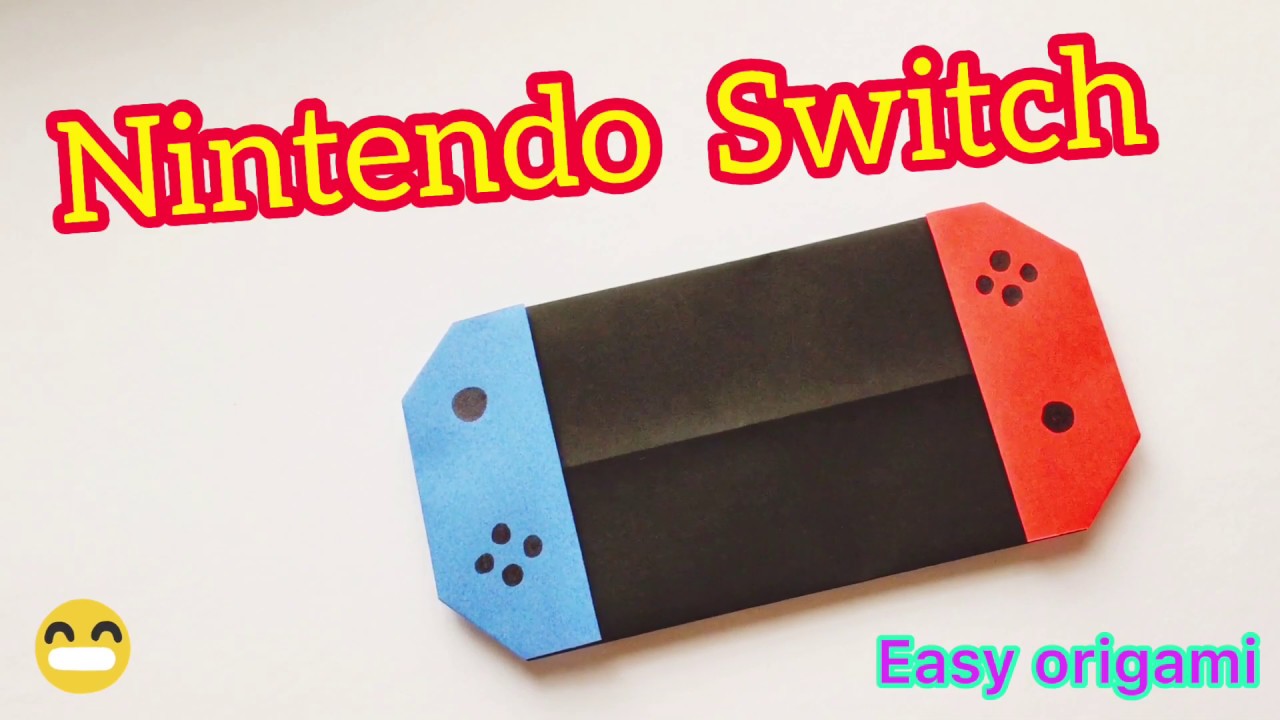 How to make a paper Nintendo switch. ニンテンドースイッチ Cómo hacer un