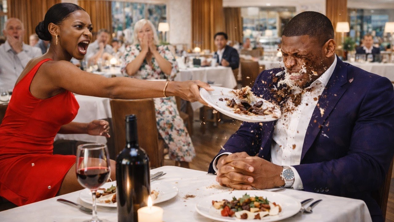 Une femme jette un gâteau sur son riche mari parce qu'il n'a pas payé l'addition, mais sa réaction..