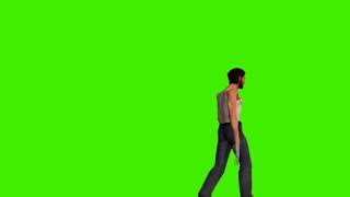 Green Screen Logan X-Men Shirtless With Claws