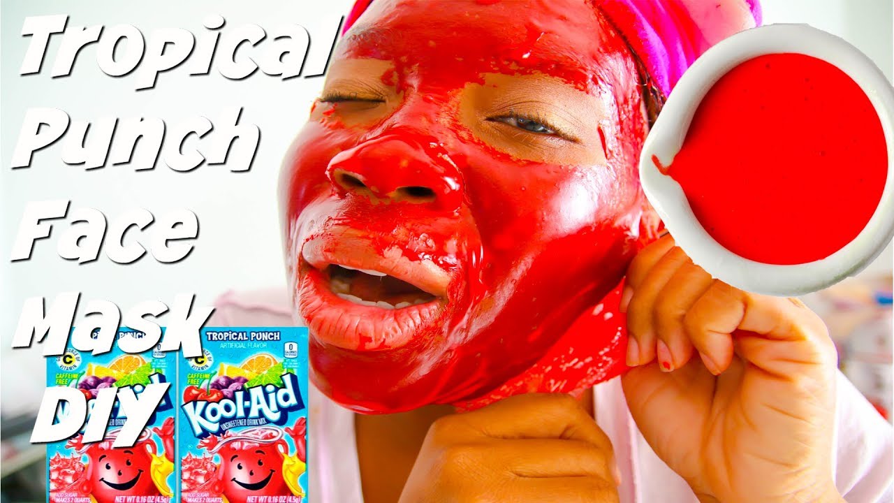 Tropical KoolAid Blackhead Face Peel off Mask DIY Blackhead Skincare Mask YouTube