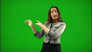 Mentahan green screen pembawa acara
