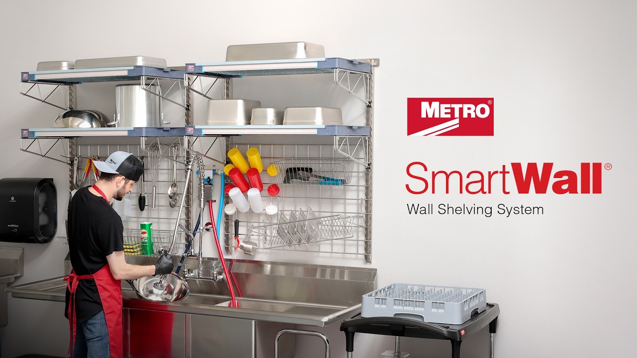 Smartwall Metro SmartWall - Industry Standard Wall Shelving System - YouTube