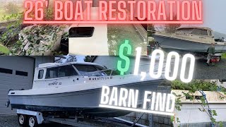 Boat Restoration| $1,000 Boat Sitting For 10+ Years