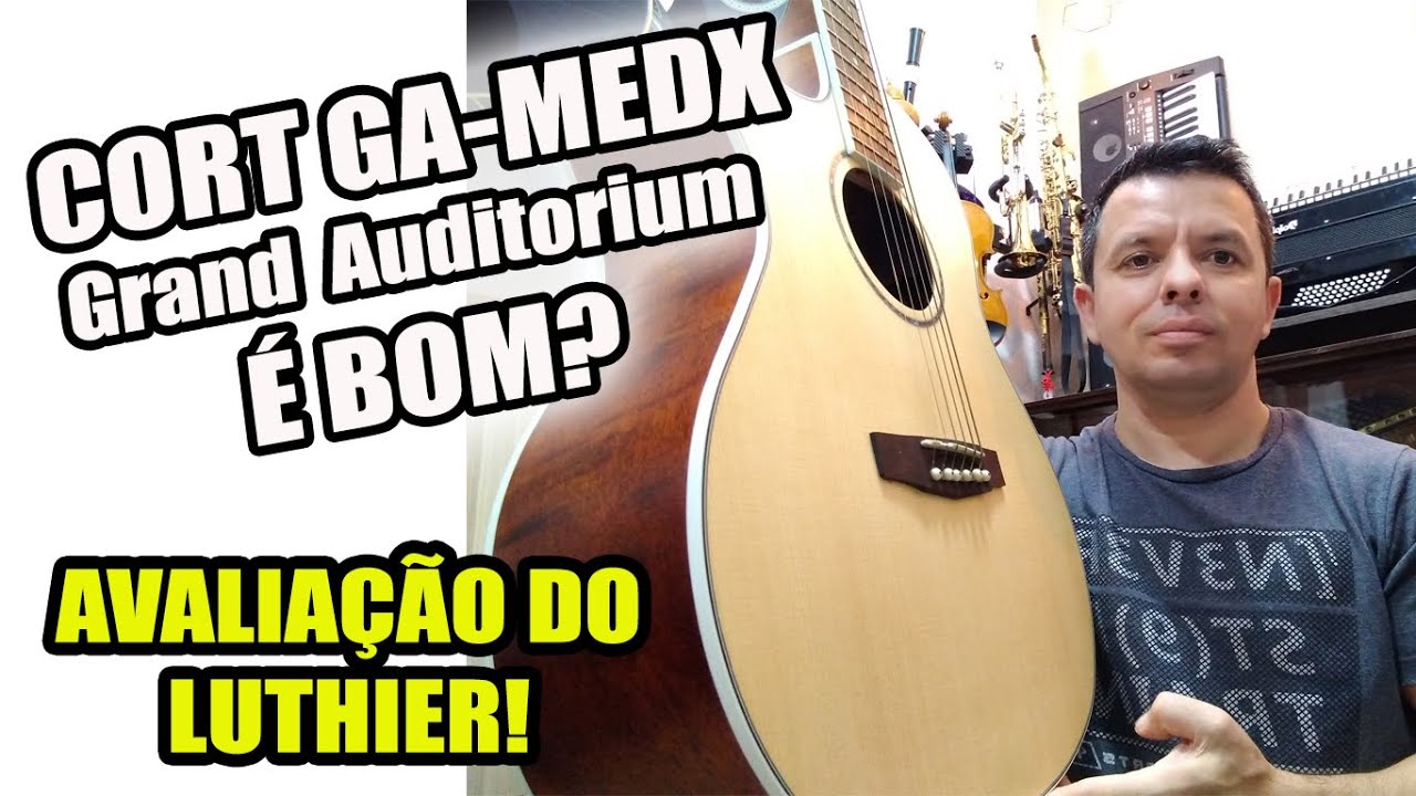 Violão Cort GA MEDX Grand Auditorium é bom? Review