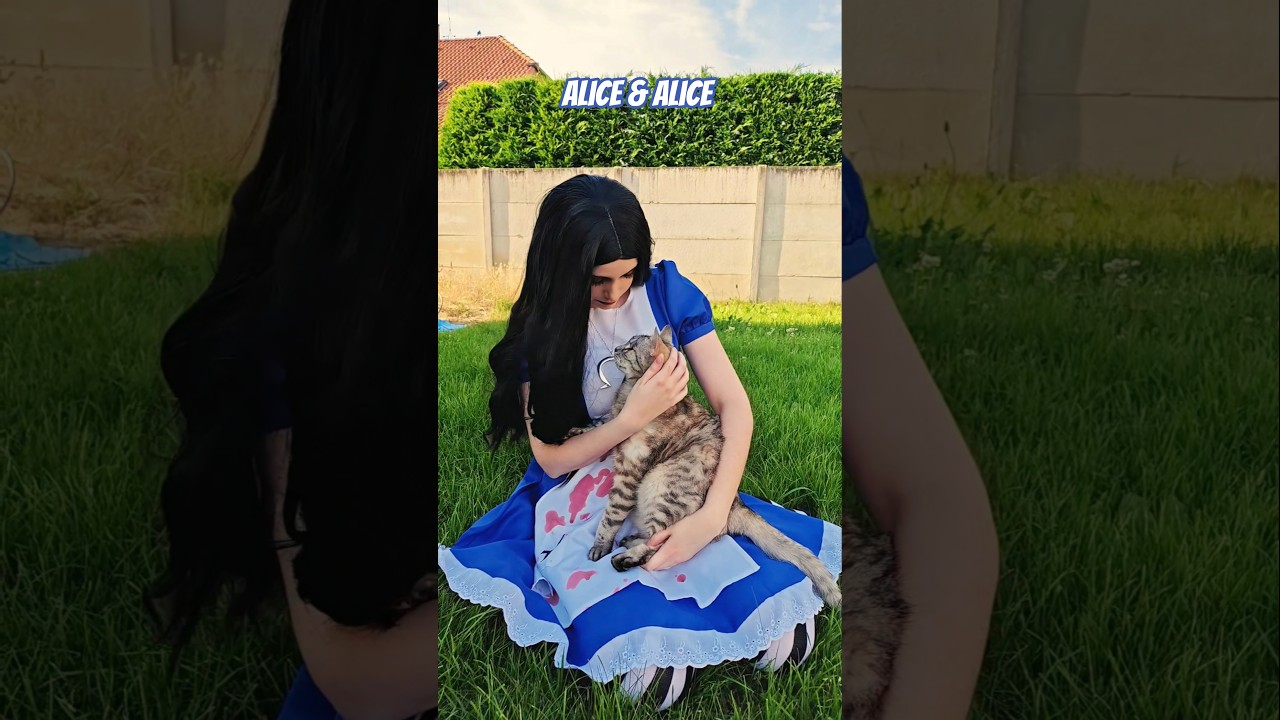 cosplay with kitty | Alice Liddell & Alice @shinigamisara #cosplay #shorts #alice