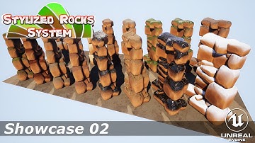 02 - Stylized Rock System: Showcase 2 (Unreal Engine 5)