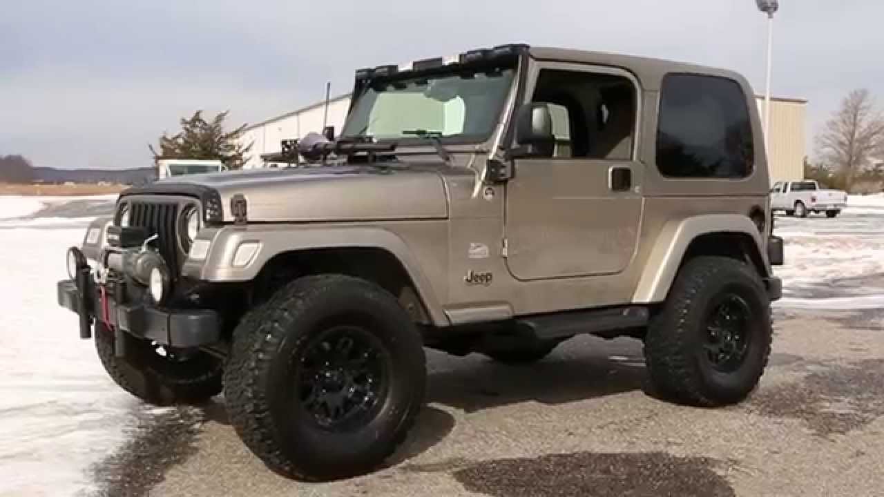 SOLD~~2003 Jeep Wrangler Sahara 4x4 For Sale~Lifted~Wheels~Winch~Light  Bar~Doesn't Get Better!! - YouTube