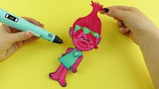 How to Draw Princess Poppy from Trolls with 3D PEN Video for Kids(How to Draw Princess Poppy from Trolls with 3D PEN Video for Kids., 2016-11-05T12:21:30.000Z)