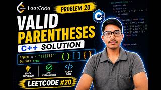 LeetCode 20: Valid Parentheses | Stack Approach Explained in C++ 🔥