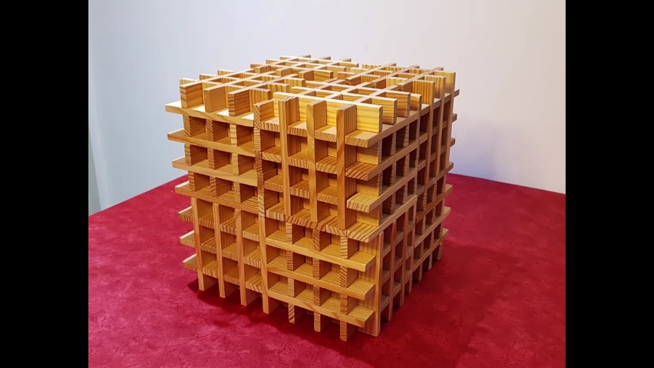 Building a Cube with Kapla #timelapse #construction #cube - YouTube
