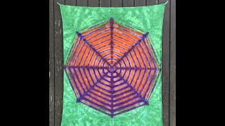 MrTieDye's Tie-Dyed SpiderWeb Tapestry with Procion Dyes