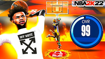 MY 99 OVR 2-WAY PLAYMAKER BUILD IS UNSTOPPABLE IN NBA 2K22! BEST DRIBBLE MOVES + BEST BUILD!