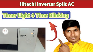 Hitachi Split DC Inverter AC 4 Time Timer Blinking//Hitachi Ac Timer Blinking