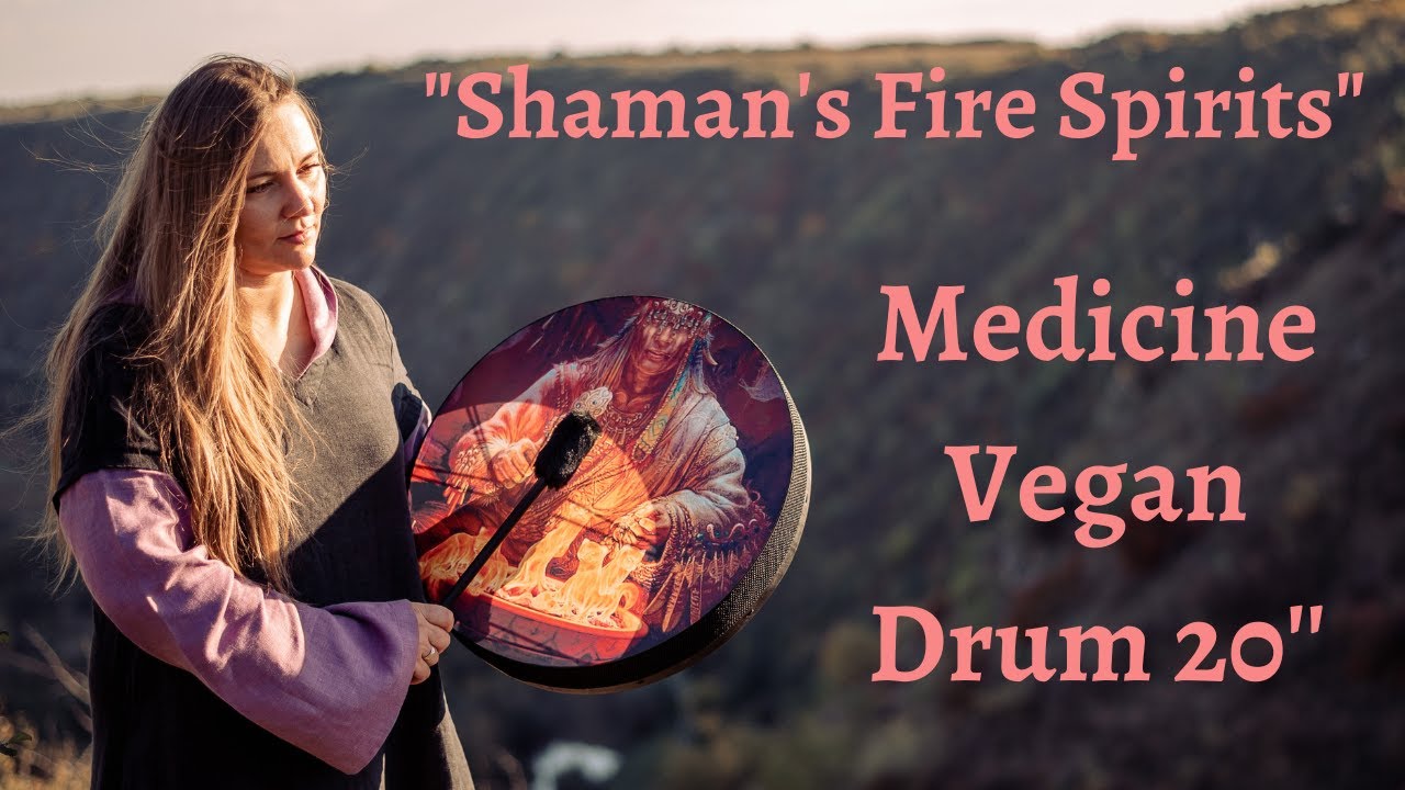 "Shaman's Fire Spirits" hand drum sound examples, tunable frame drum 20'' by Nazar Drums