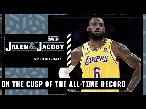 Jalen on the significance of lebron being on verge of the all-time scoring record | jalen & jacoby