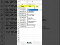 Dia da semana no Excel