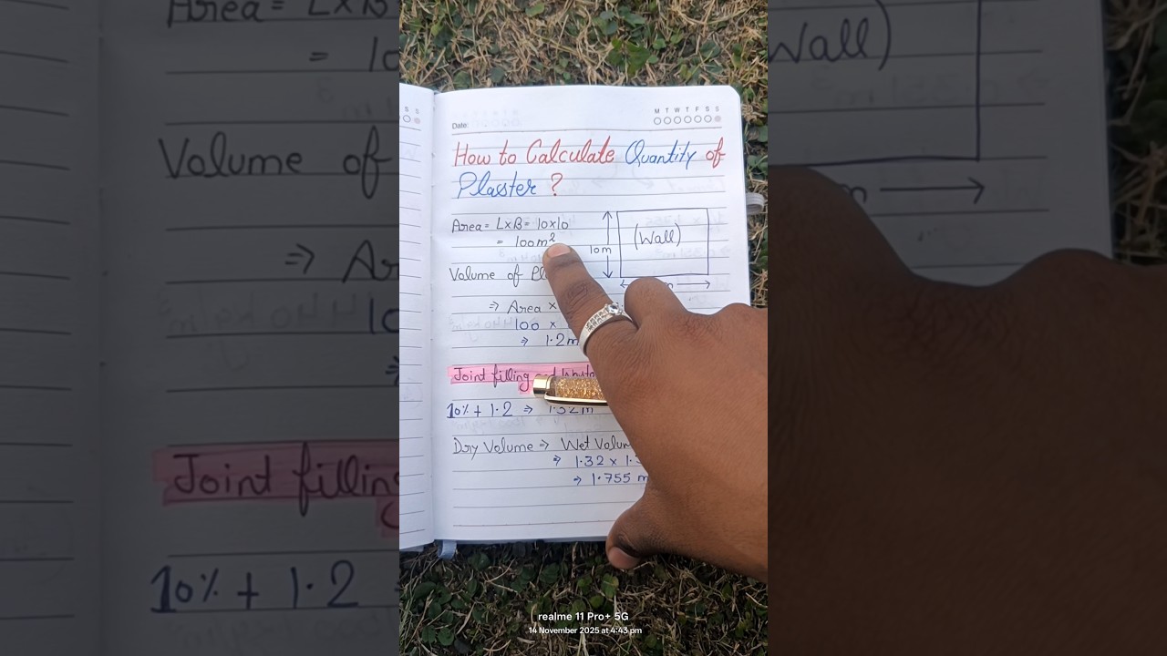 कैसे निकालते हैं Cement &Sand की Quantity 