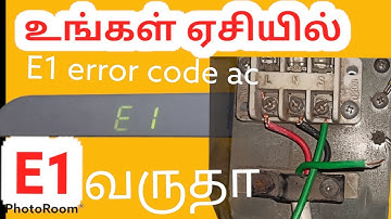 E1 error code inverter ac how to repair