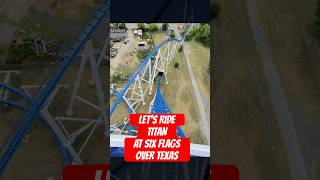 Let’s ride TITAN at Six Flags Over Texas! I almost black out on this roller coaster! 😱🤣