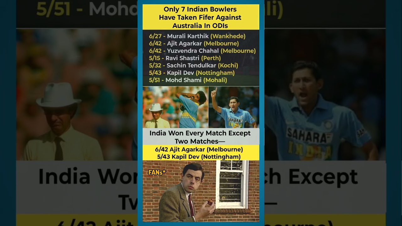 🔥Unforgettable: India's Top 7 ODI Spells vs Australia 