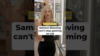Samara Weaving brings her PS5 to set
