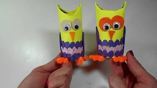 🦉como hacer un búho con rollos de papel higiénico🦉. Manualidades para niños fáciles y sencillas. 🦉como hacer un búho con rollos de papel higiénico🦉. Manualidades para niños fáciles y sencillas.