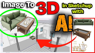 How to Convert image to 3d model in Sketchup | Turn ANY Image into 3D
