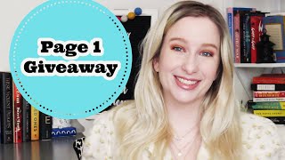 Page 1 Giveaway ~ Open Until May 31st
