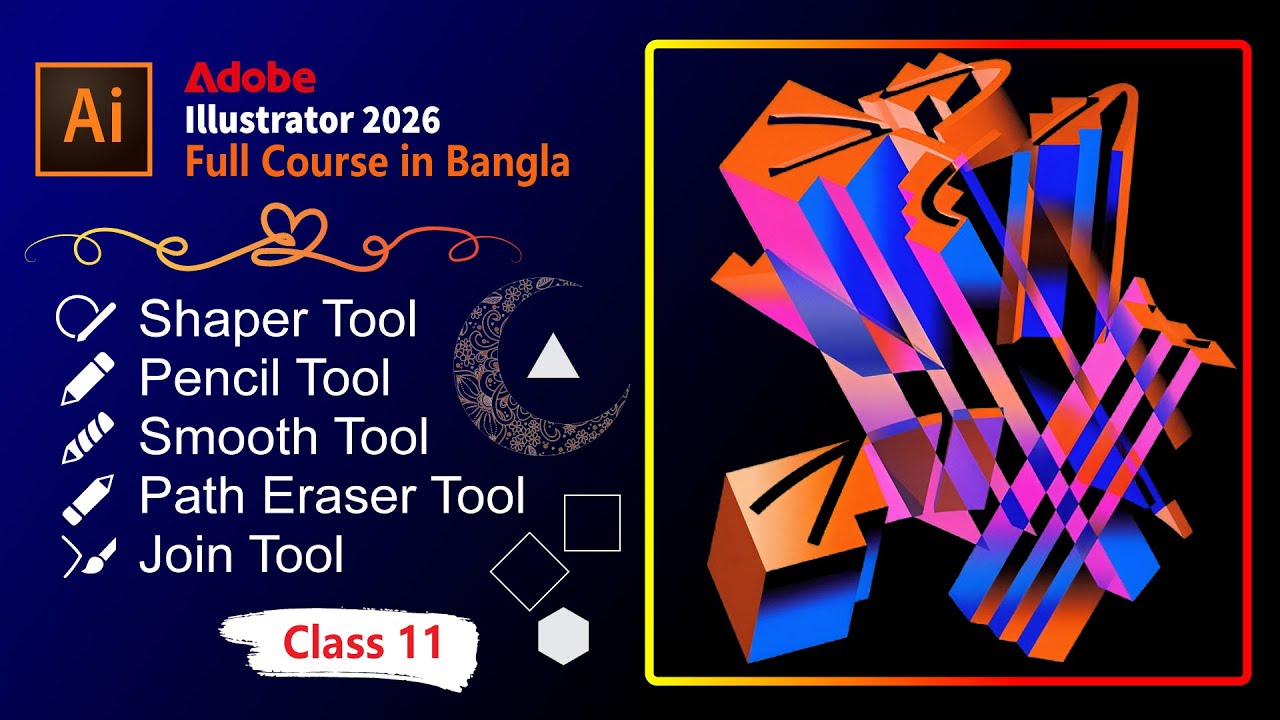 How to use shaper tool in adobe illustrator 2026 | Adobe Illustrator ...
