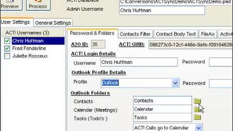 123 ACT! Sync Client or Server Configuration