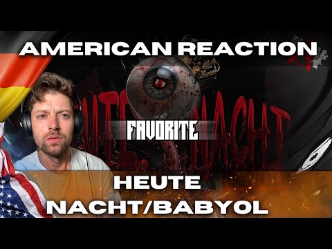 AMERICAN REACTS to FAVORITE - HEUTE NACHT l BABYÖL (OFFICIAL AUDIO)