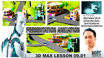 3DsMax-08: 3D Presenation and rendering in urdu / hindi onlineitskills #digiskills #gfx #php