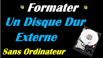 Comment formater un disque dur sur la télé ?