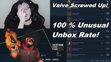 TF2: Valve Screwed Up! 100% Unusual Chance!? *Fixed* July 26 2019 | The Crate Depression